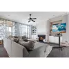 Grindinis TV vežimėlis TECHLY LCD/LED 32–65 colių (VESA 200x200–600x400, max 35 kg) su lentyna, juodas