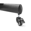Grindinis TV vežimėlis TECHLY LCD/LED 32–65 colių (VESA 200x200–600x400, max 35 kg) su lentyna, juodas