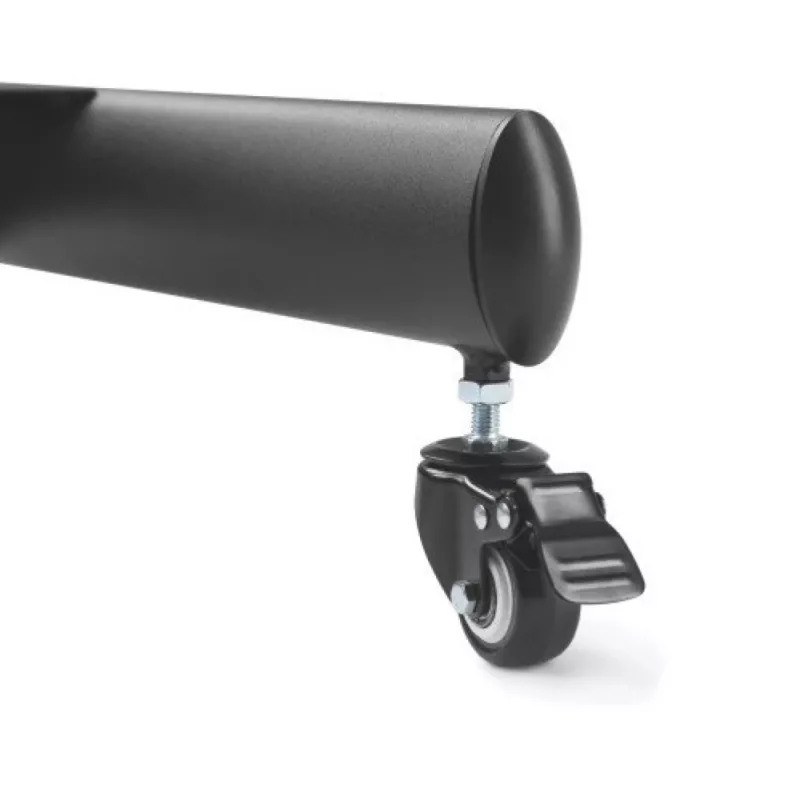 Grindinis TV vežimėlis TECHLY LCD/LED 32–65 colių (VESA 200x200–600x400, max 35 kg) su lentyna, juodas