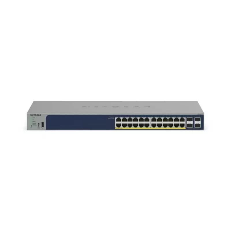 NETGEAR GS728TPP valdomas L2/L3/L4 Gigabit Ethernet (10/100/1000) su PoE+ ir nuotoliniu/ debesies valdymu, pilka