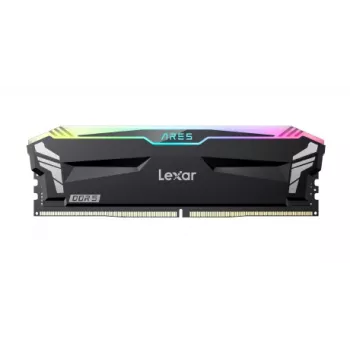 LEXAR DDR5 Ares 2x 16GB 6400 CL32 1.4V atmintis su aušintuvu ir RGB apšvietimu - Dual pack Juoda
