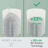 Smulkintuvas Leitz IQ OptiMax Small Office 350, mikro pjūvis, apsaugos lygis P5, 22 l, baltas