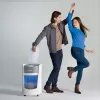 Smulkintuvas Leitz IQ OptiMax Small Office 350, mikro pjūvis, apsaugos lygis P5, 22 l, baltas