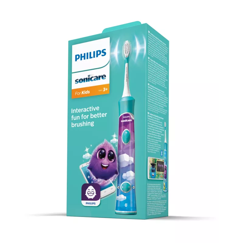 Philips Sonicare For Kids Connected HX6322/04 įkraunamas soninis vaikiškas dantų šepetėlis