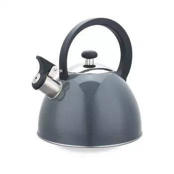 Elektrinis virdulys Maestro MR-1302-GREY 2,5 L Nerūdijantis plienas, Pilkas korpusas, Švilpukas, Šalčiai atsparios rankenos