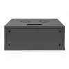 DIGITUS 4U sieninis montavimo spintos komplektas SOHO nesurinktas 241x540x400mm pilno stiklo priekinės durys juodos