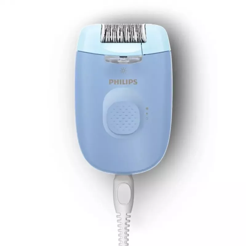 Epiliatorius Philips BRE247/00 Series 4000 – 2 greičiai, skutimo galvutė, masažinis antgalis, mėlynas