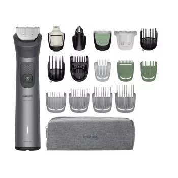 Philips All-in-One Trimmer 7000 Series MG7941/15 — 17-in-1 įkraunamas trimeris, 0,5 mm–16 mm, pilka