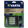 VARTA LCD Smart Charger+ su 4 AA baterijomis 2100 mAh