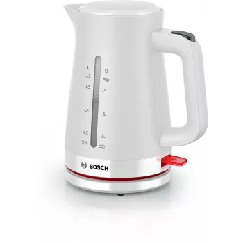 Elektrinis virdulys Bosch TWK3M121 — 1,7 L, 2400 W, baltas, plastikinis korpusas