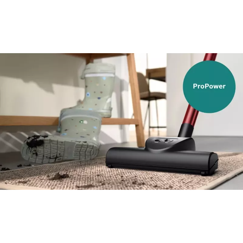 Cikloninis dulkių siurblys Bosch Serie 4 BGB41POW1 — 850 W, 4 L dulkių maišas, HEPA13, teleskopinis metalinis vamzdis