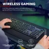Trust GXT 868 Torix žaidimų klaviatūra USB + RF belaidis + Bluetooth QWERTY JAV anglų juoda