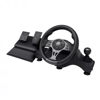 Trust GXT 289 Movi Black vairas su pedalais USB Nintendo Switch, PlayStation 4, Xbox One S, Xbox One X, Xbox Series S, Xbox Series X