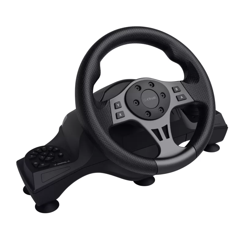 Trust GXT 289 Movi Black vairas su pedalais USB Nintendo Switch, PlayStation 4, Xbox One S, Xbox One X, Xbox Series S, Xbox Series X