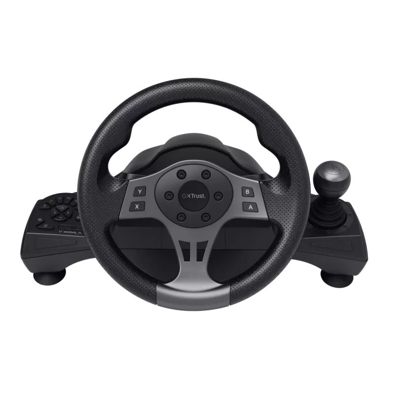 Trust GXT 289 Movi Black vairas su pedalais USB Nintendo Switch, PlayStation 4, Xbox One S, Xbox One X, Xbox Series S, Xbox Series X