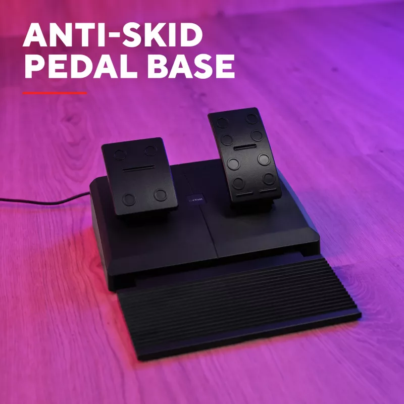 Trust GXT 289 Movi Black vairas su pedalais USB Nintendo Switch, PlayStation 4, Xbox One S, Xbox One X, Xbox Series S, Xbox Series X