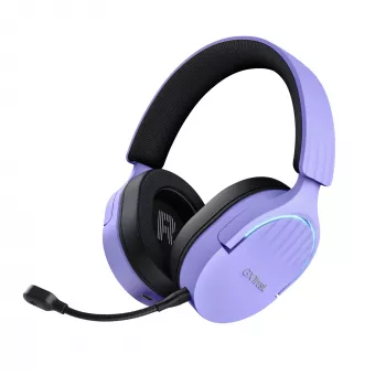 Trust GXT 491P FAYZO Ausinės Belaidės & Laidinės Antgalvės Žaidimams USB Type-A Bluetooth Juodos, Violetinės