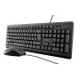 Trust Primo klaviatūros ir pelės rinkinys, laidinis, USB, QWERTY, US anglų, juoda