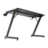 Stačiakampis stalas TRUST GXT 709 LUMINUS Juodas 1200x600x740 mm