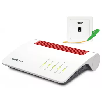 FRITZ!Box 5590 Fiber belaidinis maršrutizatorius Gigabit Ethernet Dviejų juostų (2,4 GHz / 5 GHz) Baltas