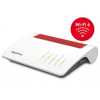 FRITZ!Box 5590 Fiber belaidinis maršrutizatorius Gigabit Ethernet Dviejų juostų (2,4 GHz / 5 GHz) Baltas