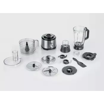 Virtuvinis kombainas Severin KM 3892 1200 W 1,5 L juodas nerūdijantis plienas