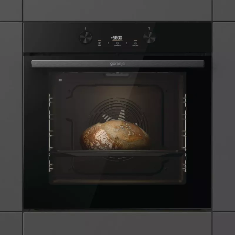 Įmontuojama elektrinė orkaitė Gorenje G400 BPS6737E04DBG, 77 L, 3500 W, liečiamas valdymas, pirolizė, juoda