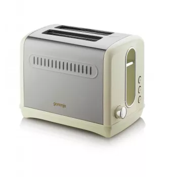 Skrudintuvas Gorenje T1100CLI 2 riekėms 1100 W šampano spalvos, 6 skrudinimo lygiai, atitirpinimas ir pakaitinimas