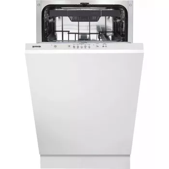 Įmontuojama indaplovė Gorenje GV520E10S, siaura 45 cm, 11 komplektų, 47 dB, nerūdijančio plieno vidus, AquaStop