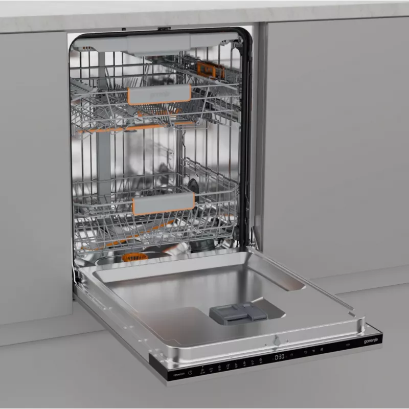 Indaplovė po stalviršiu Gorenje GV663B65XXL – nerūdijantis plienas, 60 cm, 14 komplektų, 6 programos, 38 dB