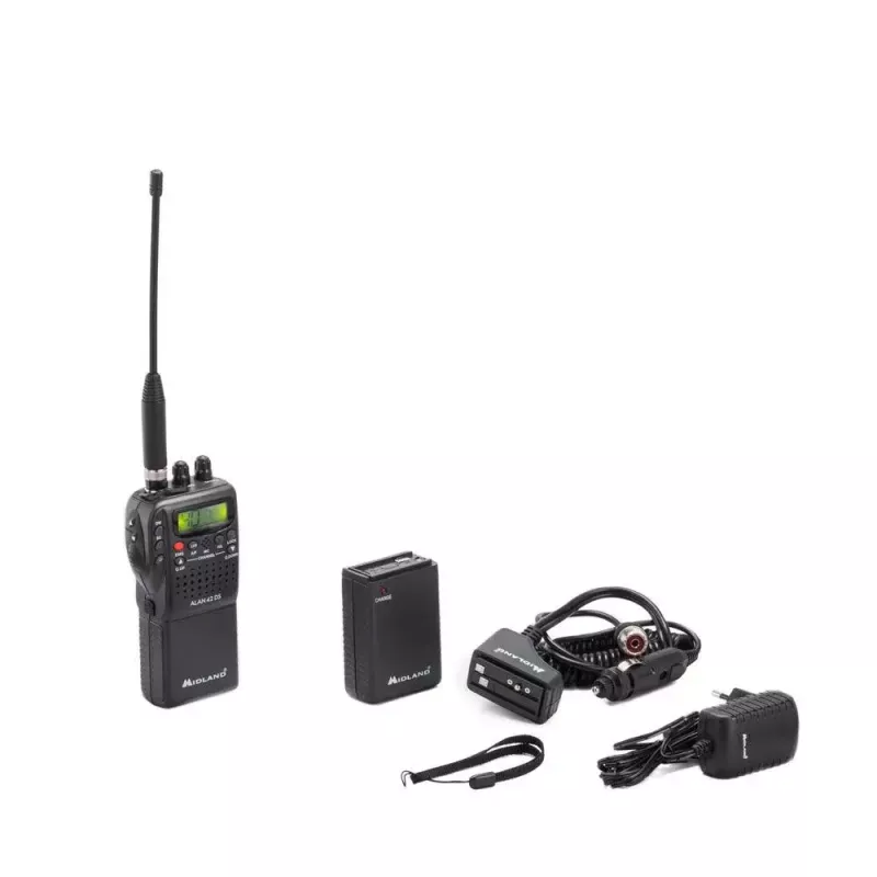 Midland C1267 dviejų krypčių radijo stotis 40 kanalų 26.565–27.99125 MHz Juoda