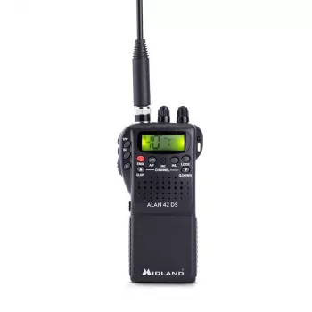 Midland C1267 dviejų krypčių radijo stotis 40 kanalų 26.565–27.99125 MHz Juoda