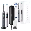 Elektrinis dantų šepetėlis Oral-B iO 9 suaugusiems, besisukantis, 2 rankenos, 2 antgaliai, įmontuotas akumuliatorius, 3 h įkrovimas, Juoda/Rožinė