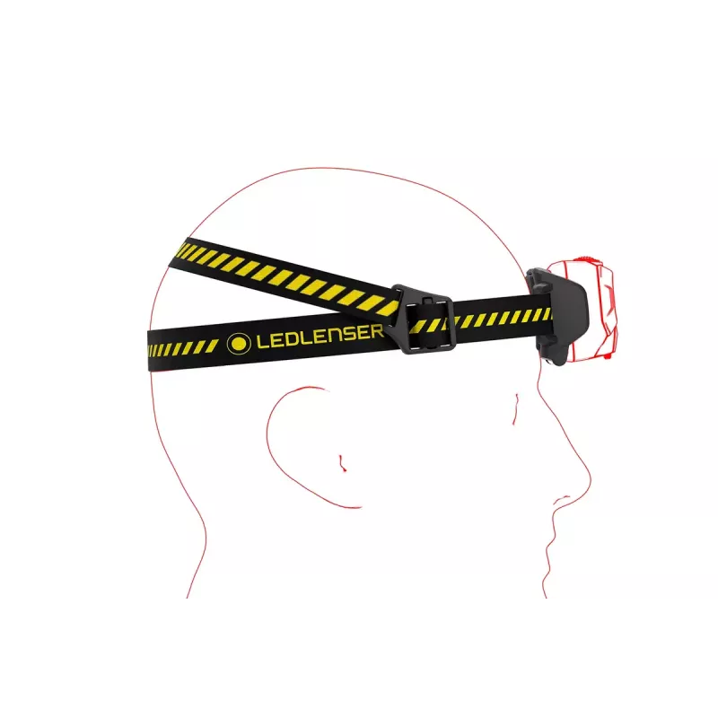 Priekinė lemputė ant galvos juostos Ledlenser HF6R Work Black LED IP68 20 lm