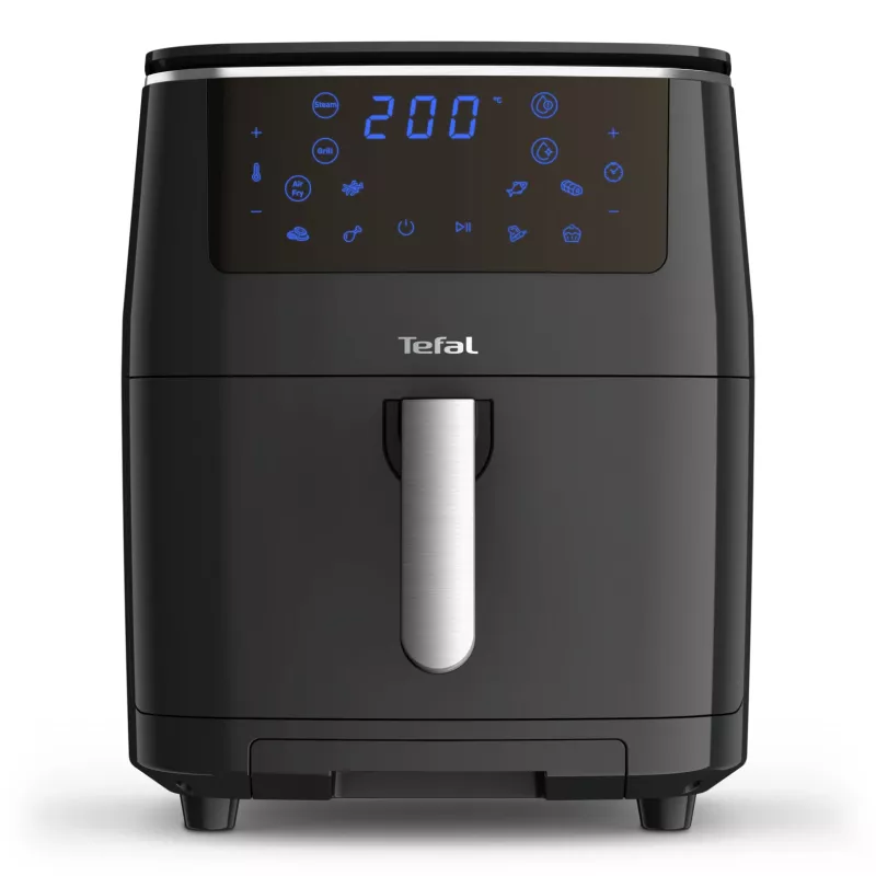 Tefal Easy Fry Grill & Steam FW2018 Karšto oro gruzdintuvė su griliu ir garinimo funkcija, 1700 W, juoda
