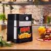 Tefal Easy Fry Grill & Steam FW2018 Karšto oro gruzdintuvė su griliu ir garinimo funkcija, 1700 W, juoda