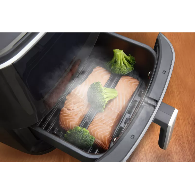 Tefal Easy Fry Grill & Steam FW2018 Karšto oro gruzdintuvė su griliu ir garinimo funkcija, 1700 W, juoda