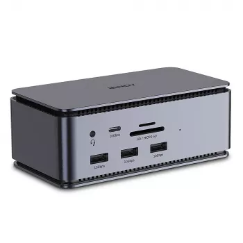 Lindy DST-Pro USB4, USB-C dokavimo stotis nešiojamiesiems kompiuteriams