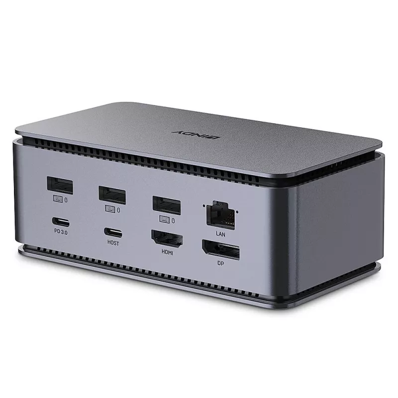 Lindy DST-Pro USB4, USB-C dokavimo stotis nešiojamiesiems kompiuteriams