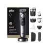 Braun BeardTrimmer 9 BT9560 baterija 52 2 cm šlapias ir sausas juodas, pilkas
