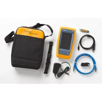 Vytos poros kabelio testeris Fluke LIQ-100 su RJ-45 / USB palaikymu, maks. ilgis 305 m, 6400 mAh Li-Ion baterija