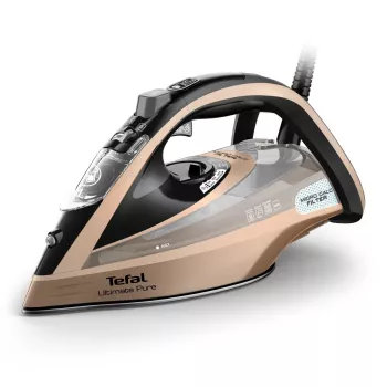 Tefal Ultimate Pure FV9852E0 lygintuvas sausam ir gariniam lyginimui, Durilium AirGlide Autoclean padas, 3200 W, juodas, varinis