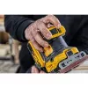 Šlifuoklis lakštinis DeWalt DCW200NT-XJ, belaidis 18 V, bešepetėlis, 1 kg, 8000–13500 OPM, 1,6 mm orbit, dulkių išmetimo anga, laikymo dėklas