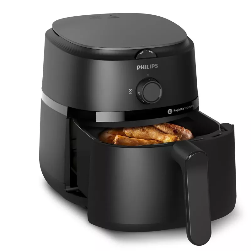 Philips 1000 serijos NA120/00 karšto oro gruzdintuvė, 4,2 l, 1500 W, juoda