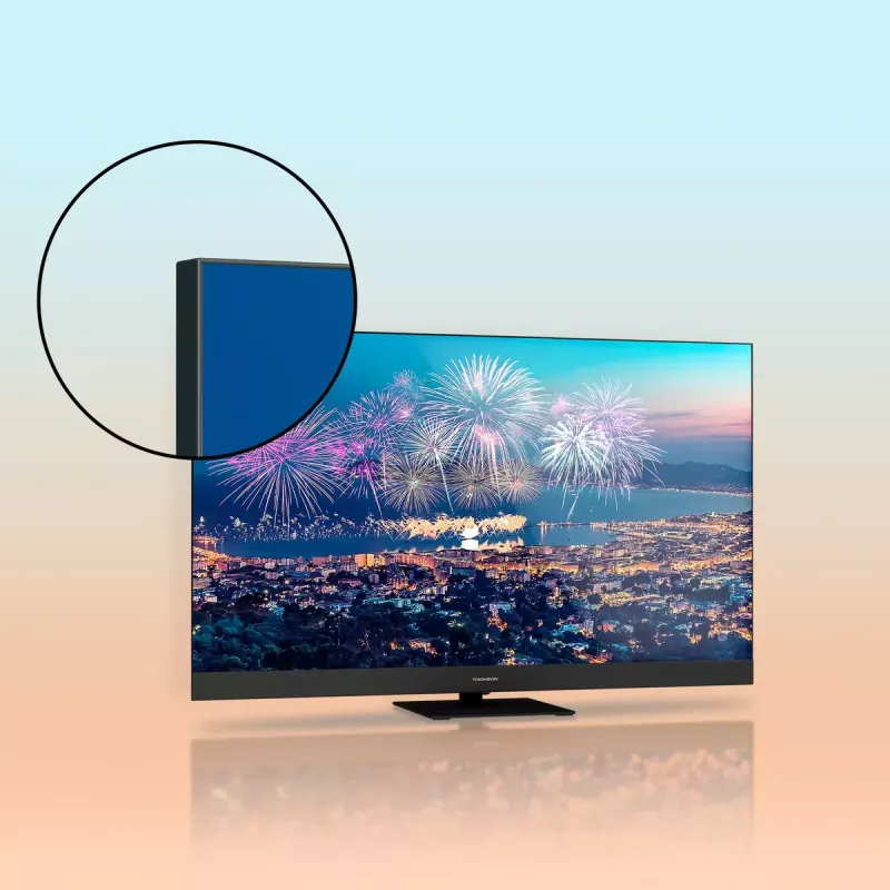 Televizorius Thomson Q70 serija 55QG6C14 – 55 colių QLED 4K Ultra HD (3840×2160), Google TV, Wi‑Fi, DVB-C/S/T/T2