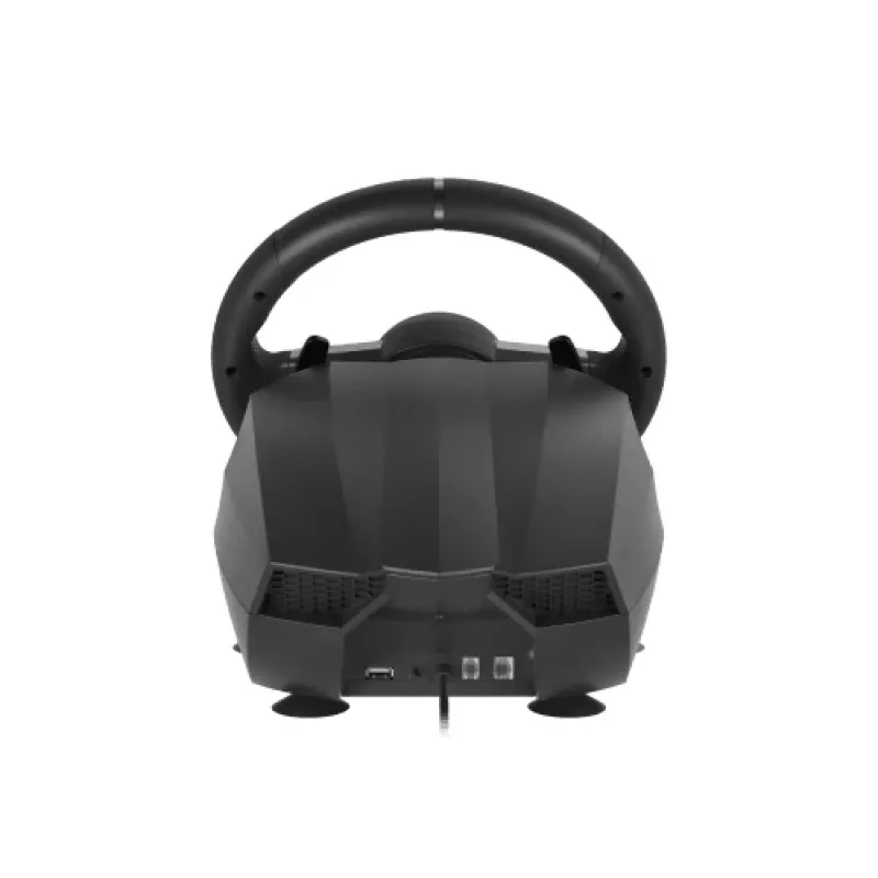 Vairavimo ratukas GENESIS Seaborg 400 Black, Silver su pedalais, USB, Nintendo Switch, PC, PlayStation 4, PlayStation 3, Xbox 360, Xbox One, Xbox One S, Xbox One X