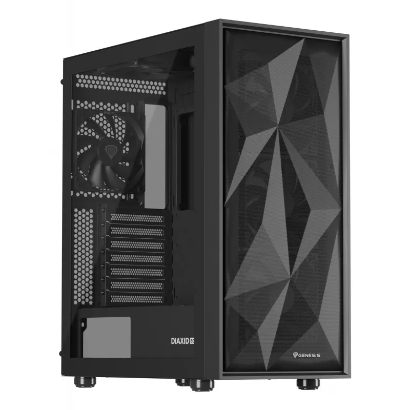 GENESIS Diaxid 605F Midi Tower Korpusas Juodas