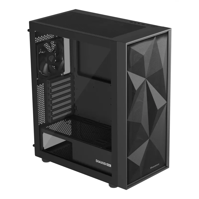 GENESIS Diaxid 605F Midi Tower Korpusas Juodas