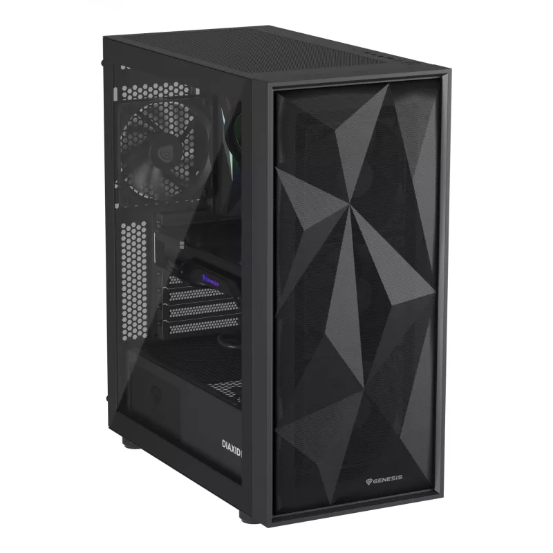 GENESIS Diaxid 605F Midi Tower Korpusas Juodas