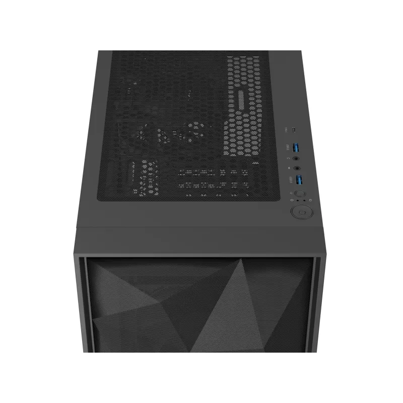 GENESIS Diaxid 605F Midi Tower Korpusas Juodas